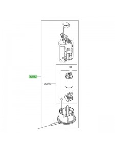 Pompe à essence Kawasaki 490400823