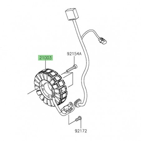 Alternateur d'origine Kawasaki Eliminator 500 (SE) (2024-2025) | Réf. 210030220