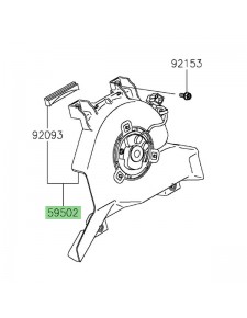Ventilateur d'origine Kawasaki 595020646 | Moto Shop 35