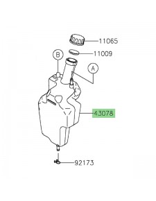 Vase d'expansion Kawasaki Eliminator 500 (+SE) (2024-2025) | Réf. 430780619