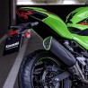 Silencieux Sport Remus (Noir avec liseré vert) Kawasaki 258EXP0131G