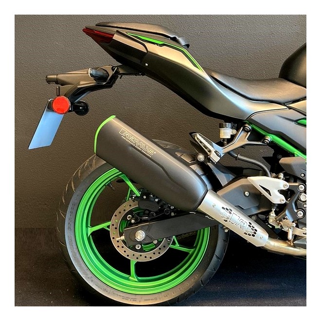 Silencieux Sport Remus (Noir avec liseré vert) Kawasaki 258EXP0131G | Moto Shop 35