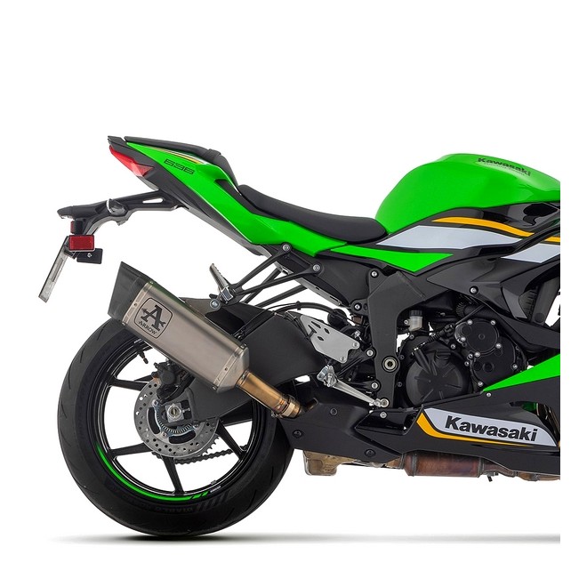 Silencieux Arrow Pista Titane noir Kawasaki Ninja ZX-6R (2024-2025) | Réf. 71509PTN