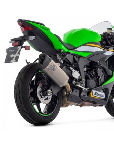 Silencieux Arrow Pista Titane noir Kawasaki Ninja ZX-6R (2024-2025) | Réf. 71509PTN