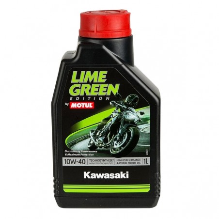 Huile Motul Kawasaki Lime Green 10W40 (1 litre) | Moto Shop 35