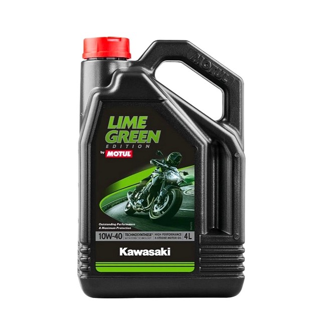 Huile Motul Kawasaki Lime Green 10W40 (4 litres) | Moto Shop 35