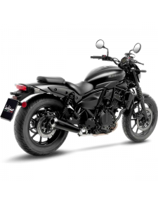 Silencieux LeoVince Classic Racer Black Edition Kawasaki Eliminator 500 (2024-2025) | Réf. 15010B