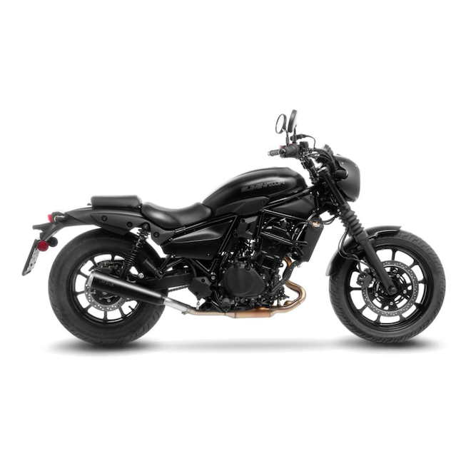 Silencieux LeoVince Classic Racer Black Edition Kawasaki Eliminator 500 (2024-2026) | Réf. 15010B