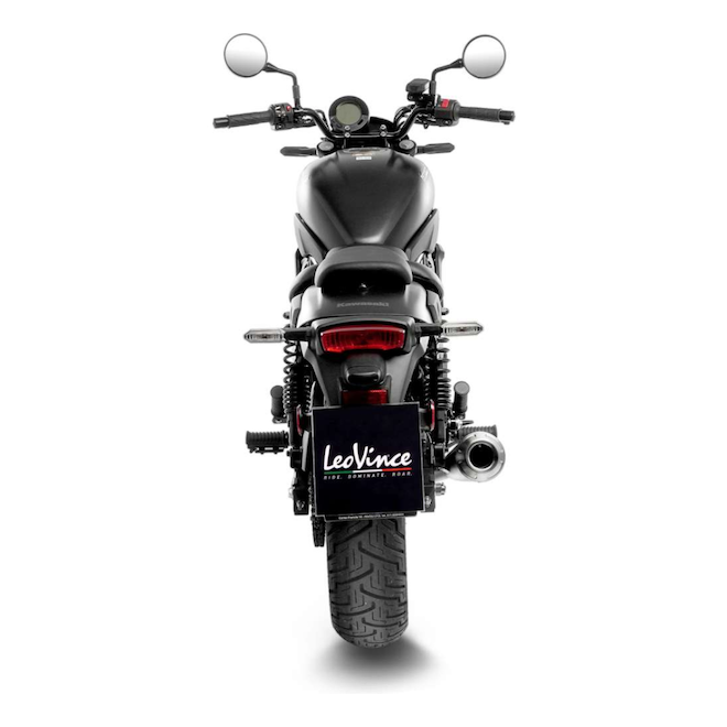 Silencieux LeoVince Classic Racer Black Edition Kawasaki Eliminator 500 (2024-2026) | Réf. 15010B