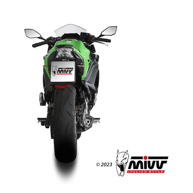 Ligne complète MIVV Delta Race Inox Kawasaki Ninja 650 (2024-2026) | Réf. K.057.LDRX