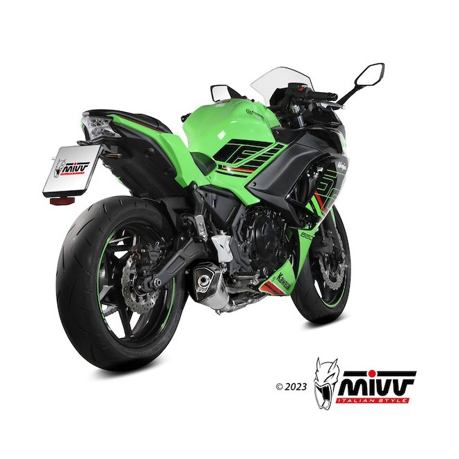 Ligne complète MIVV Delta Race Inox Kawasaki Ninja 650 (2024-2026) | Réf. K.057.LDRX
