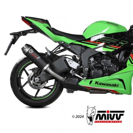 Silencieux Mivv AK-1 Carbone Kawasaki Ninja ZX-6R (2024) | Réf. K.050.L3K