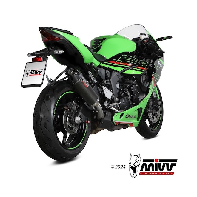 Silencieux Mivv AK-1 Carbone Kawasaki Ninja ZX-6R (2024) | Réf. K.050.L3K