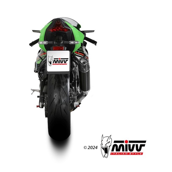 Silencieux Mivv AK-1 Carbone Kawasaki Ninja ZX-6R (2024) | Réf. K.050.L3K
