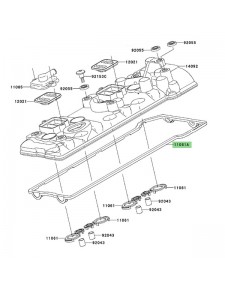 Joint de cache culbuteur Kawasaki 110610263 | Moto Shop 35