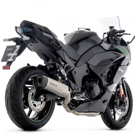 Silencieux Arrow Indy Race Evo Aluminium Dark Kawasaki Ninja 1100SX (2025) | Réf. 71987AKN
