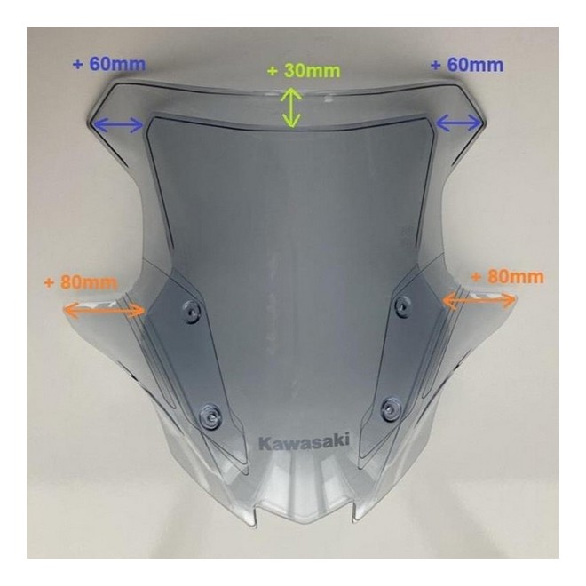 Bulle fumée large Kawasaki Ninja 1100SX (2025-2026) | Réf. 999942059