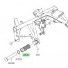 Caoutchouc repose-pieds arrière Kawasaki 921610232 | Moto Shop 35