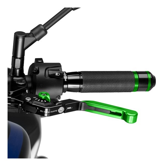 Levier d'embrayage rabattable extensible Puig 3.0 Vert | Moto Shop 35