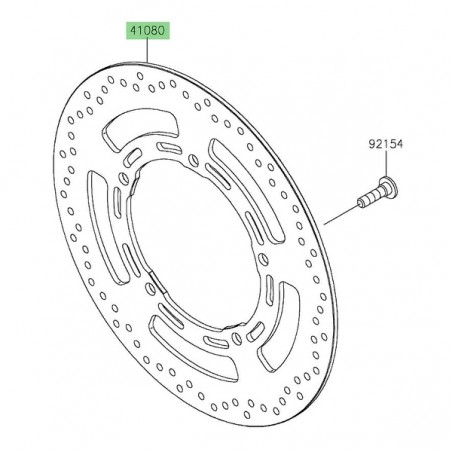 Disque de frein avant Kawasaki Eliminator 500 (2024-2025) | Réf. 410800747