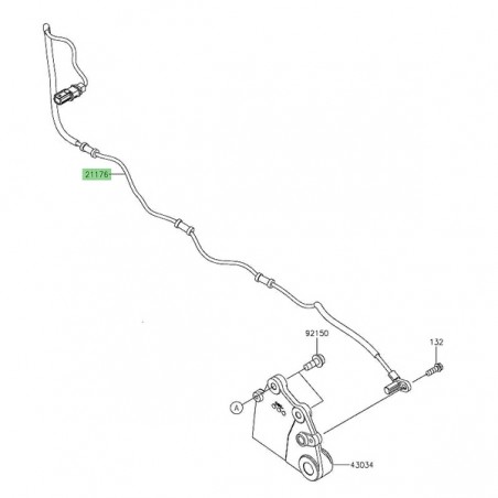 Câble ABS arrière Kawasaki Eliminator 500 (2024-2025) | Réf. 211761181