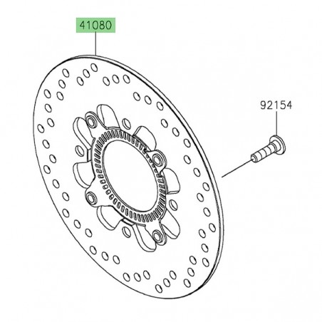 Disque de frein arrière Kawasaki Eliminator 500 (2024-2025) | Moto Shop 35