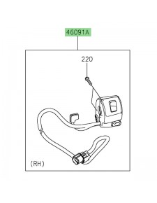 Commodo droit Kawasaki Eliminator 500 (2024-2025)