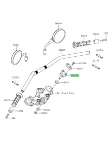 Pontet de guidon Kawasaki Eliminator 500 (2024-2025) | Réf. 46012041921