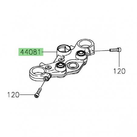 Té supérieur Kawasaki Eliminator 500 (2024-2025) | Réf. 440810131
