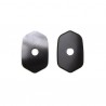 Jeu d'obturateurs de clignotants aluminium Chaft