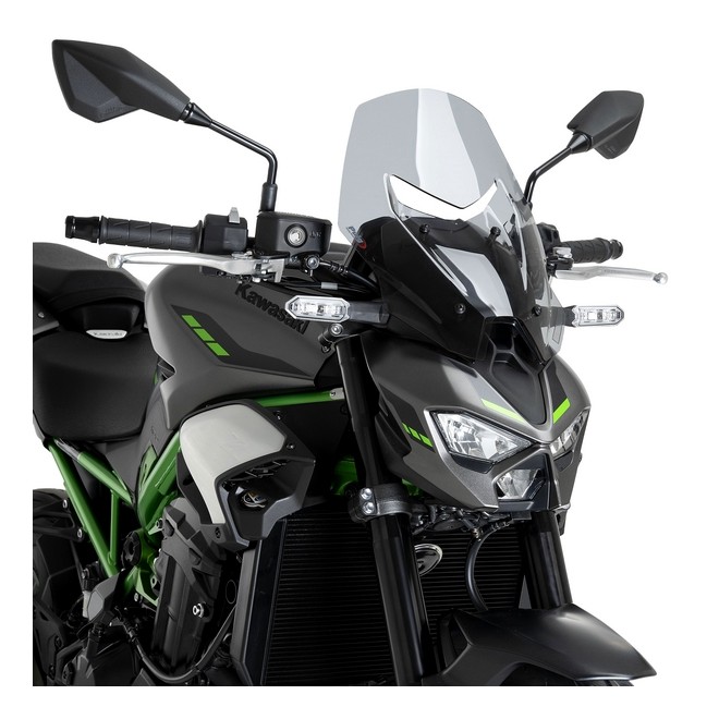 Saute-vent Touring Puig fumé clair Kawasaki Z900 (2025-2026) | Réf. 22440H