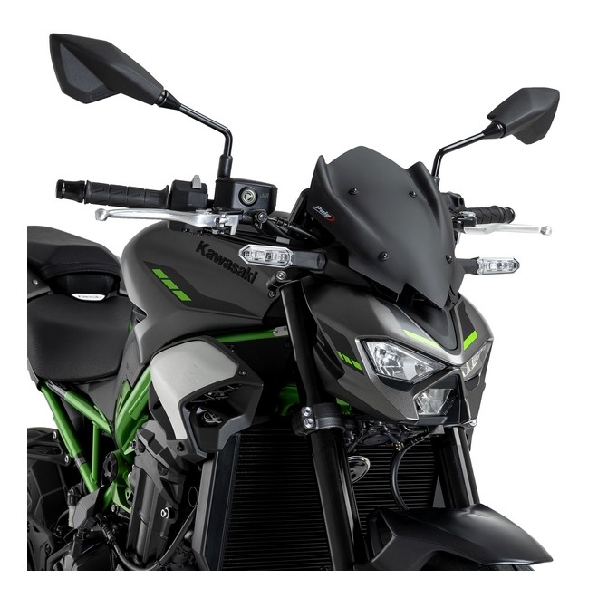Saute-vent Sport Puig noir mat Kawasaki Z900 (2025) | Réf. 22439J