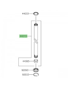 Tube de fourche d'origine Kawasaki 440130404 | Moto Shop 35