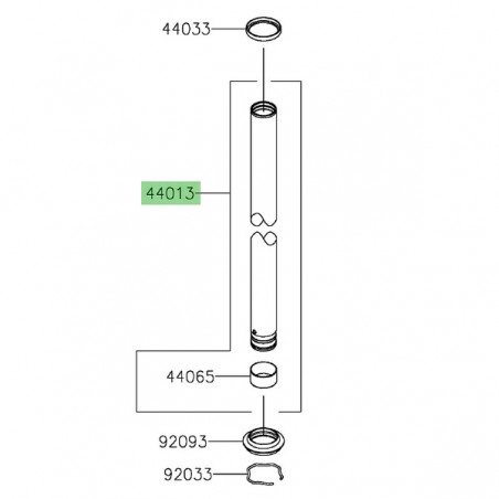 Tube de fourche d'origine Kawasaki 440130404 | Moto Shop 35
