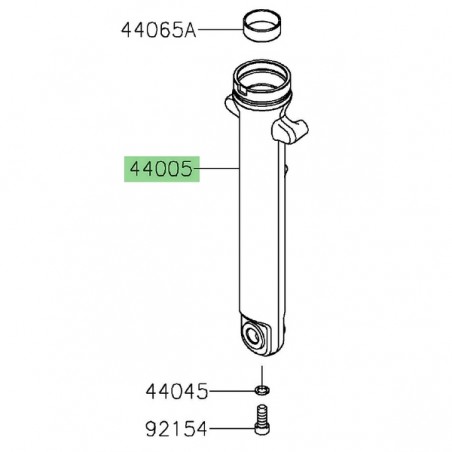 Fourreau de fourche gauche Kawasaki Eliminator 500 (+SE) (2024-2026) | Réf. 440050129