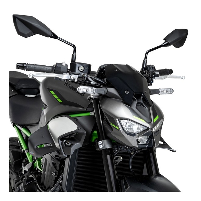 Ailerons latéraux noir mat Puig D12 Kawasaki Z900 (2025-2026) | Réf. 22445J