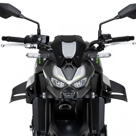 Ailerons latéraux noir mat Puig D12 Kawasaki Z900 (2025-2026) | Réf. 22445J