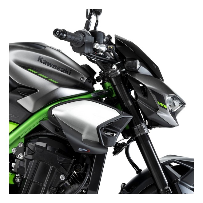 Ailerons latéraux noir mat Puig D12 Kawasaki Z900 (2025-2026) | Réf. 22445J