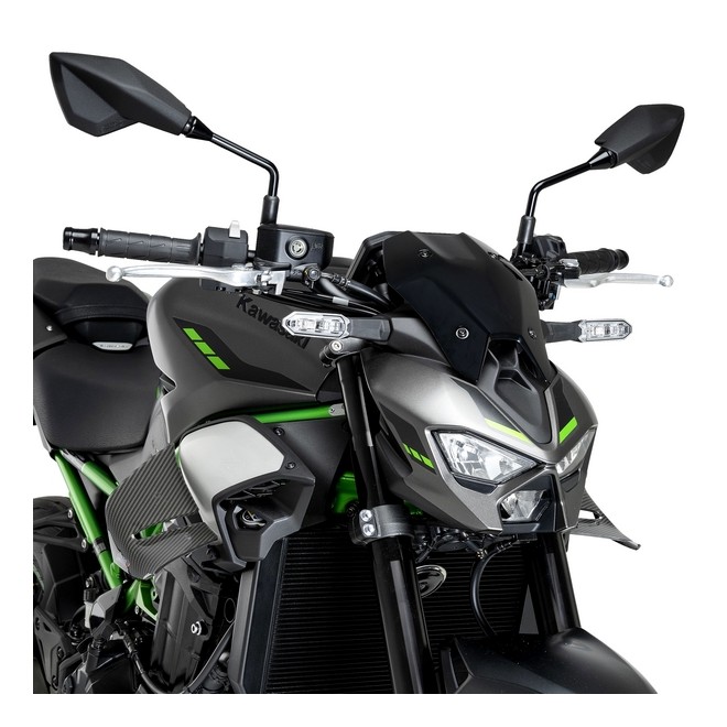 Ailerons latéraux effet carbone Puig D12 Kawasaki Z900 (2025-2026) | Réf. 22445C