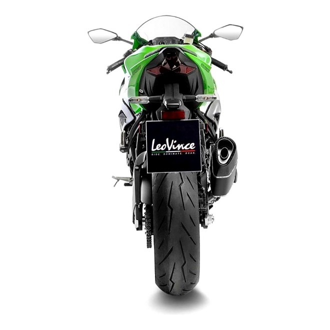 Silencieux LeoVince LV-14R Inox Black Edition Kawasaki Ninja ZX-6R (2019-2026) | Réf. 15625B