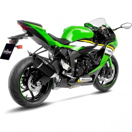 Silencieux LeoVince LV-14R Inox Black Edition Kawasaki Ninja ZX-6R (2019-2026) | Réf. 15625B