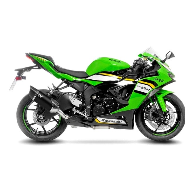 Silencieux LeoVince LV-14R Inox Black Edition Kawasaki Ninja ZX-6R (2019-2026) | Réf. 15625B
