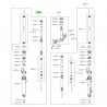 Bras de fourche complet Kawasaki Eliminator 500 (2024-2025)