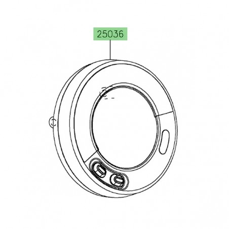 Bloc compteur Kawasaki 250360182 | Moto Shop 35