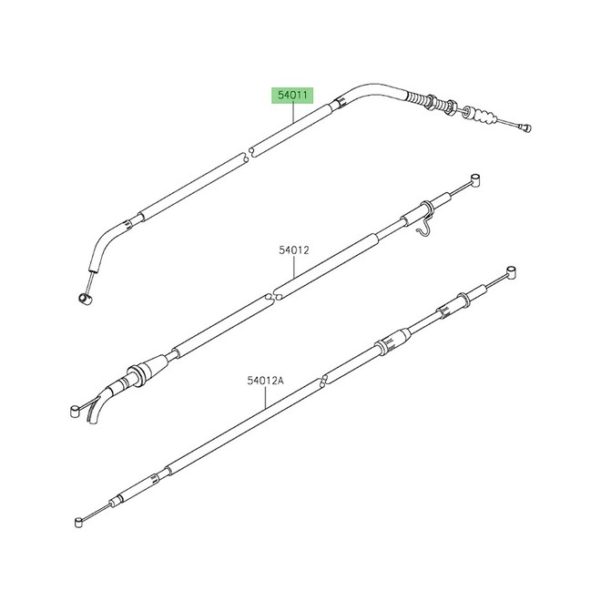 Câble d'embrayage Kawasaki 540110664 | Moto Shop 35 Câble d'embrayage Kawasaki 540110664 | Moto Shop 35