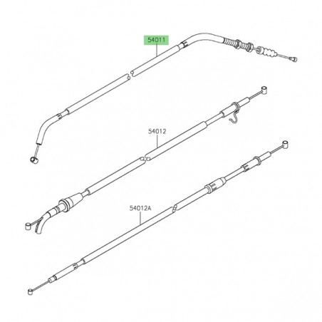Câble d'embrayage Kawasaki 540110664 | Moto Shop 35