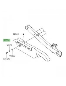 Protection de chaîne Kawasaki 360140577 | Moto Shop 35