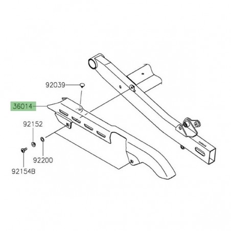 Protection de chaîne Kawasaki 360140577 | Moto Shop 35