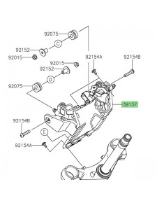 Support optique avant Kawasaki Eliminator 500 (2024-2025) | Réf. 391370745