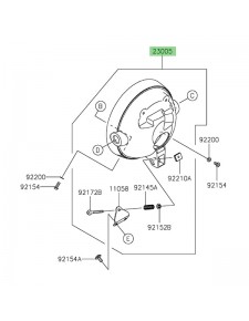 Cuvelage optique avant Kawasaki Eliminator 500 (2024-2025) | Réf. 230050317